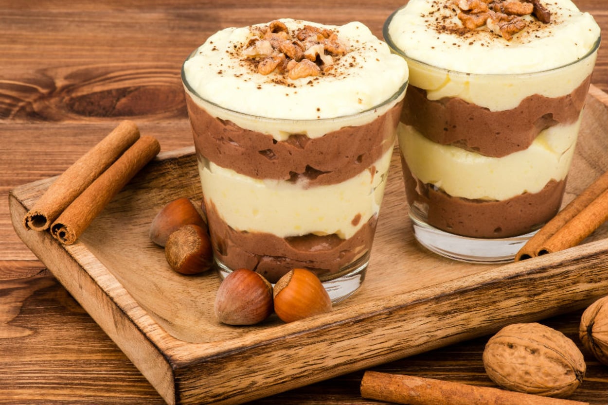 İşe Biraz Çikolata da Girsin: Tarçınlı Zebra Puding