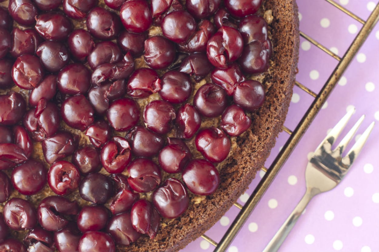 İçinde Kaybolursun: Çikolatalı, Kirazlı Tart