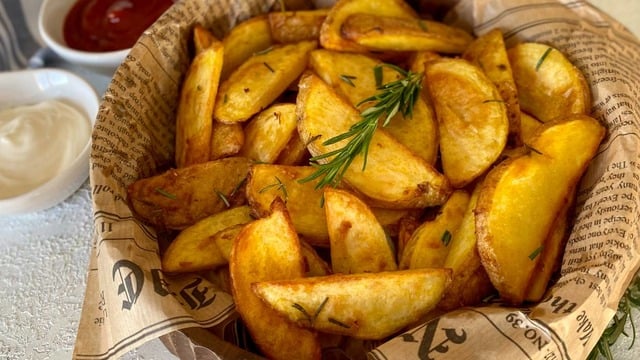 Sağlıklı Garnitür: Biberiyeli Sarımsaklı Fırın Patates