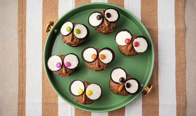 Çocuklara Özel: Baykuş Cupcake