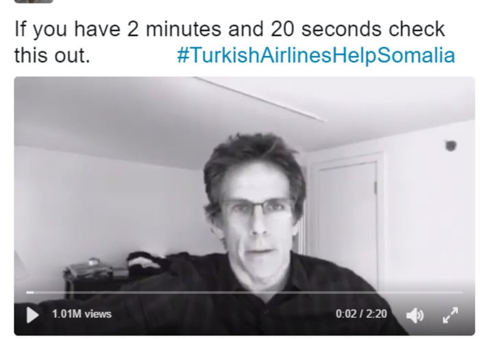 Somali'deki Aç İnsanlar İçin Türk Hava Yolları Uçağını Yemekle Dolduran Kampanya