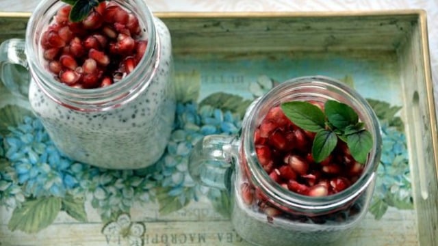 Yemekyolculuğu'ndan: Narlı Chia Pudingi