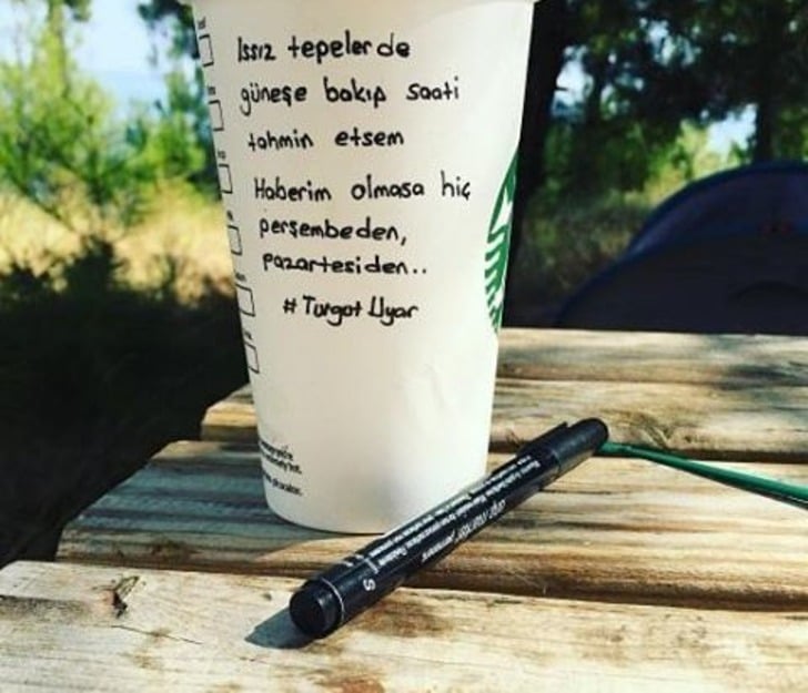 Kahveyi Ona Şiir Yazacak Kadar Çok Sevenler İçin 16 Şiir Starbucks'ta Örneği