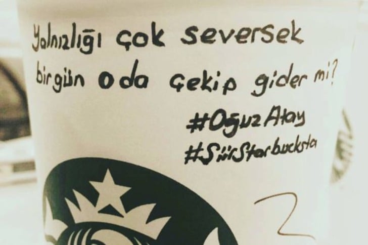 Kahveyi Ona Şiir Yazacak Kadar Çok Sevenler İçin 16 Şiir Starbucks'ta Örneği