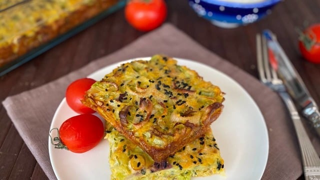 Börek Tadında: Pırasalı Fırın Mücver