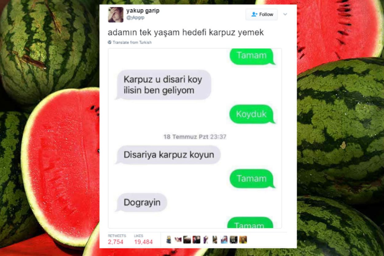 En Sevdiği Meyve Karpuz Olan Herkesin Görmesi Gereken 13 Kesmece Tweet