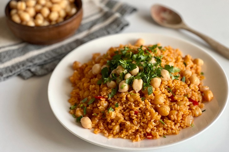 Nohutlu Bulgur Pilavı Tarifi