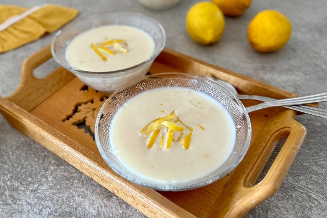 Nişastasız: Limonlu Sütlaç