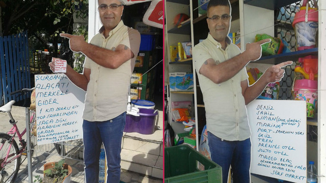 Yol Sorulmasından Bıkıp Maketini Yapan Ülkenin En Troll Esnafı: Alaçatı Sörf Market