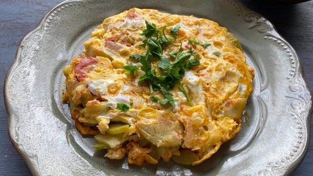 Pratik Kahvaltılık: Yumurtalı Kabak