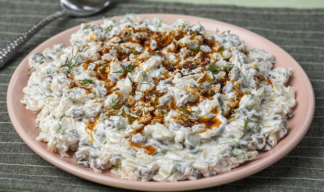 Sağlıklı: Yoğurtlu Yeşil Mercimek Salatası
