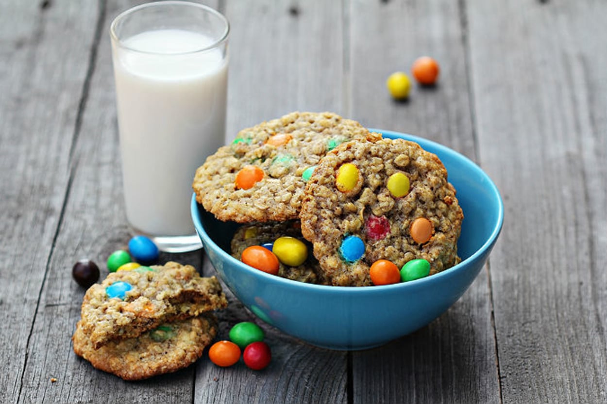Okul Sonrası: Yulaflı M&M’s Kurabiye